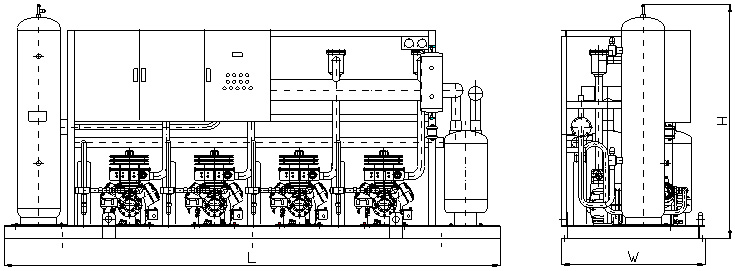 Air-cooled Semi-hermetic Compressor Rack (-5~5℃)