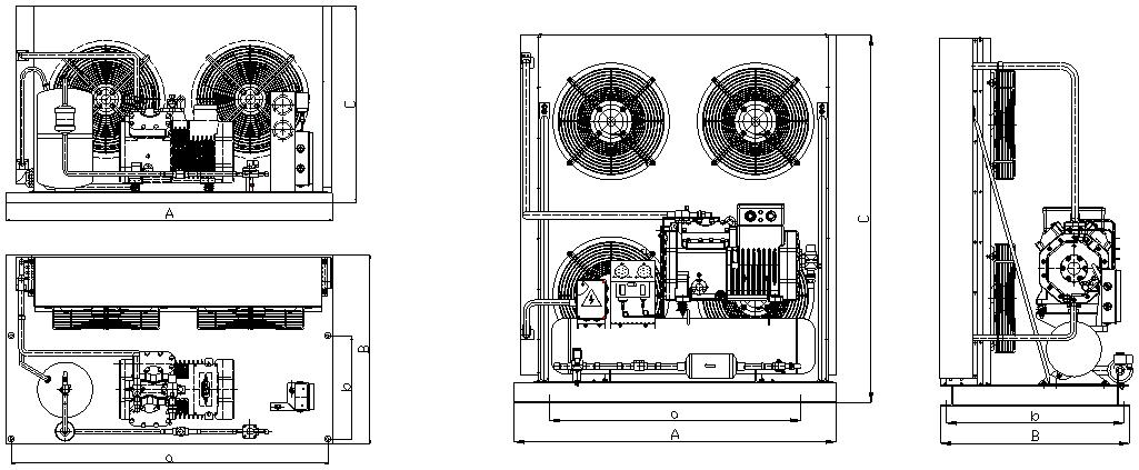 Air-Cooled Open-type Piston Condensing Unit (-10~5℃)