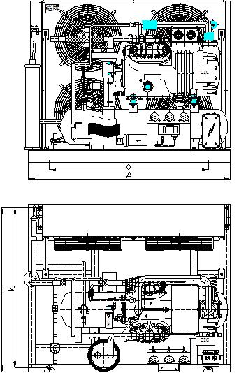 Two Stage Air Cooled Piston Condensing Unit (-40~-25℃)