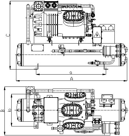 Bitzer Water-Cooled Open-Type Piston Condensing Unit (-10~5℃)