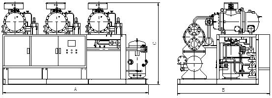 Semi-Hermetic Water Cooled Screw Compressor Rack (-5~5℃)